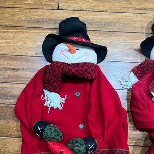 Festive Snowman Costume for Kids - Red and Black